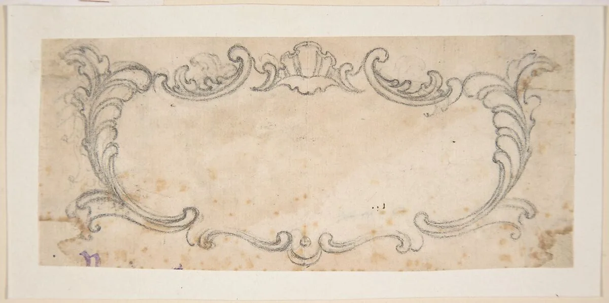 Design for a Cartouche — Giovanni Battista Foggini