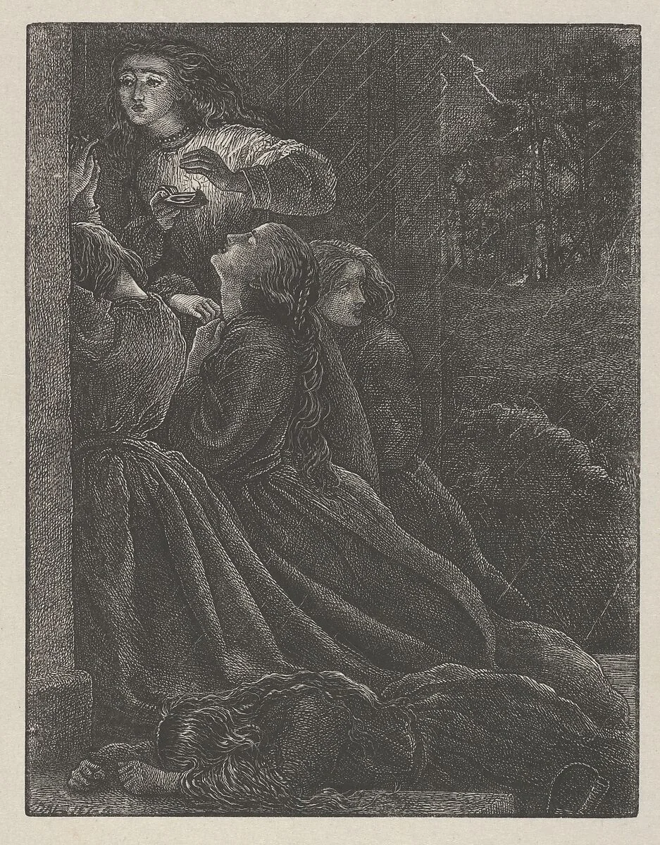 The Foolish Virgins (The Parables of Our Lord and Saviour Jesus Christ) — Dalziel Brothers|Sir John Everett Millais