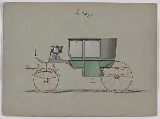 Design for Glass Panel Coach, no. 3591