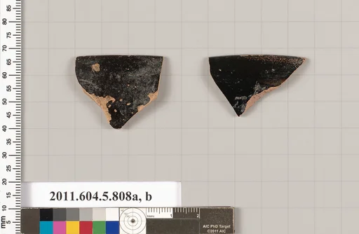 Terracotta rim fragments of kylikes (drinking cups)
