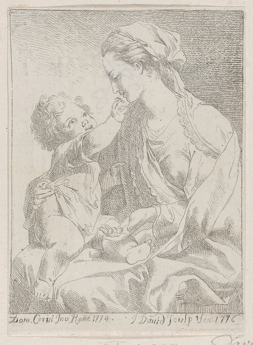 Virgin and Child — Giovanni David|Domenico Corvi