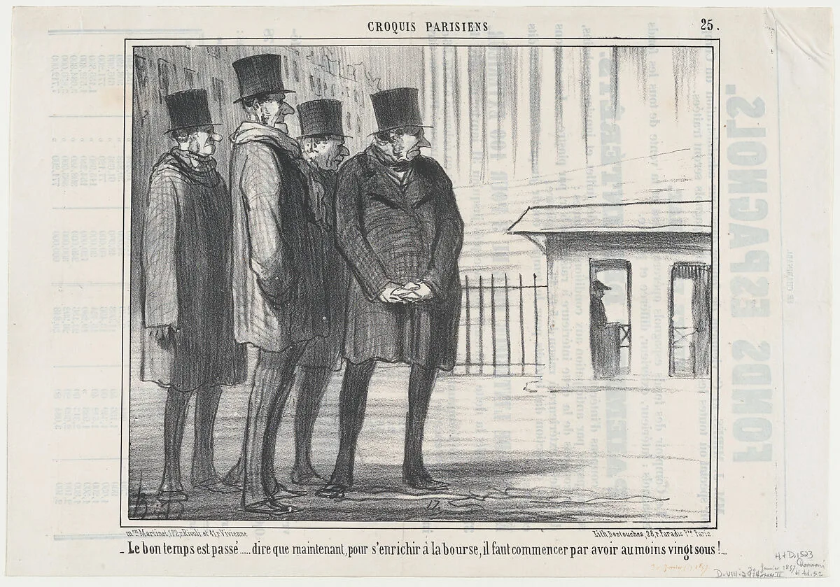 De l'utilité d'une famille pour une cantatrice, from Croquis Dramatiques, published in Le Charivari, January 28, 1857 — Aaron Martinet|Honoré Daumier|Destouches