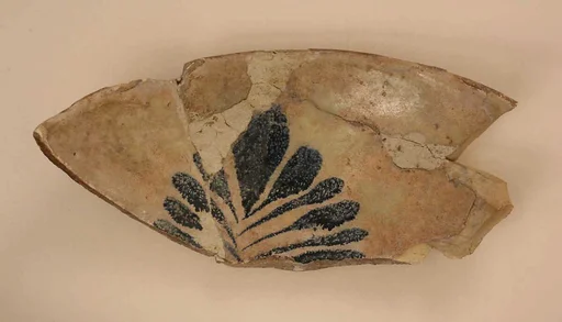 Fragments of a Bowl with Blue Palmette