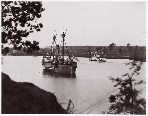U.S. Monitor "Saugus" and Gunboat "Mendota", Appomattox River