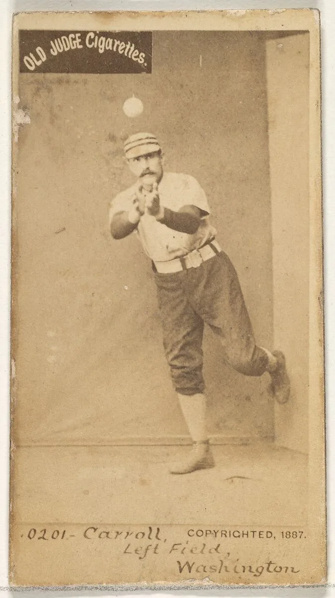 Samuel "Cliff" Clifford Carroll, Left Field, Washington Nationals, from the Old Judge series (N172) for Old Judge Cigarettes — Goodwin & Company