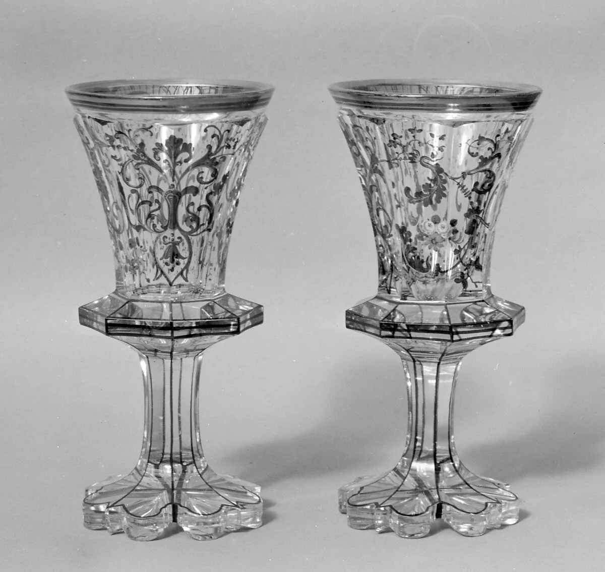 Standing cup (one of a pair) — Harrachsche Hütte