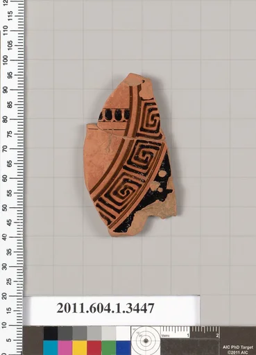 Terracotta fragment of a kylix (drinking cup)