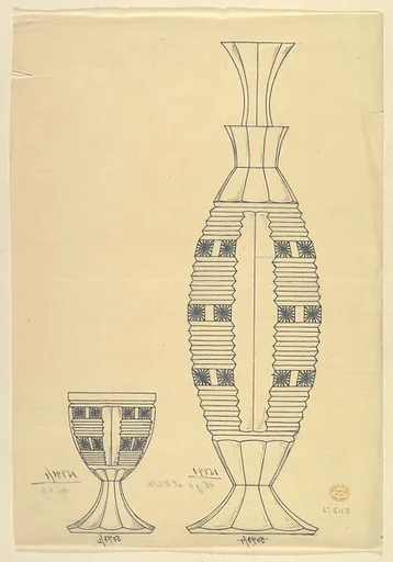 Design for Cut Glass Decanter and Tumbler