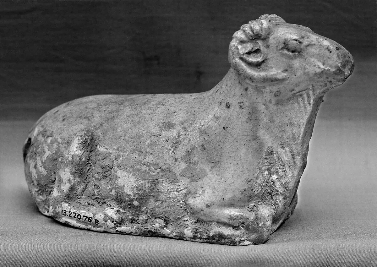 唐 緑釉陶羊(三隻)|Three sheep — Unknown
