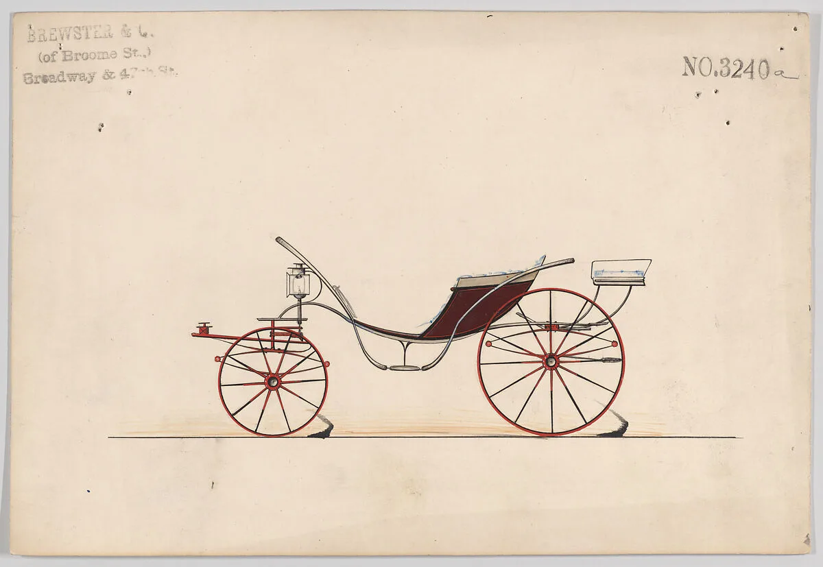 Design for Pony Phaeton, no. 3240a — Brewster & Co.