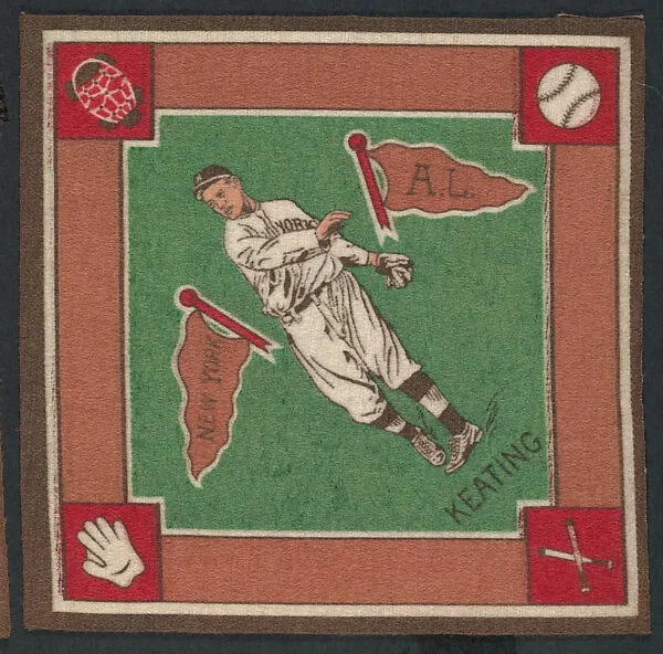 Ray Keating, New York, American League from Baseball Players Felt Blanket series (B18) — Unknown