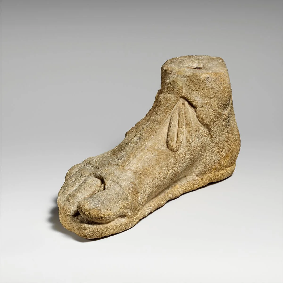 Limestone right foot — Unknown