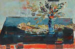 Still Life with a Fish and a Bouquet of Flowers — Armand Sinko