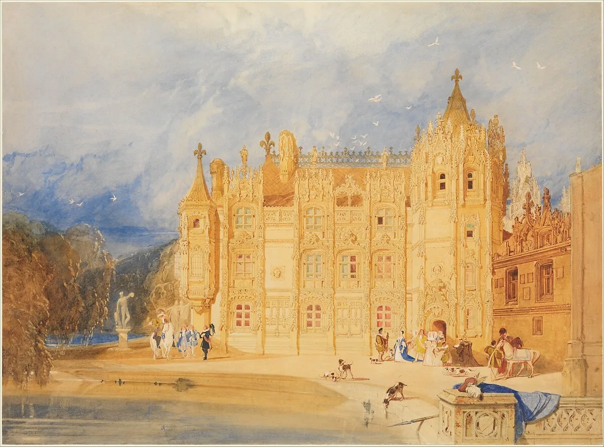 The Abbatial House, Abbey of St. Ouen, Rouen — John Sell Cotman