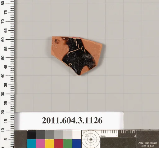Terracotta fragment of a mastoid (drinking cup with narrow base) or a kyathos (cup-shaped ladle)