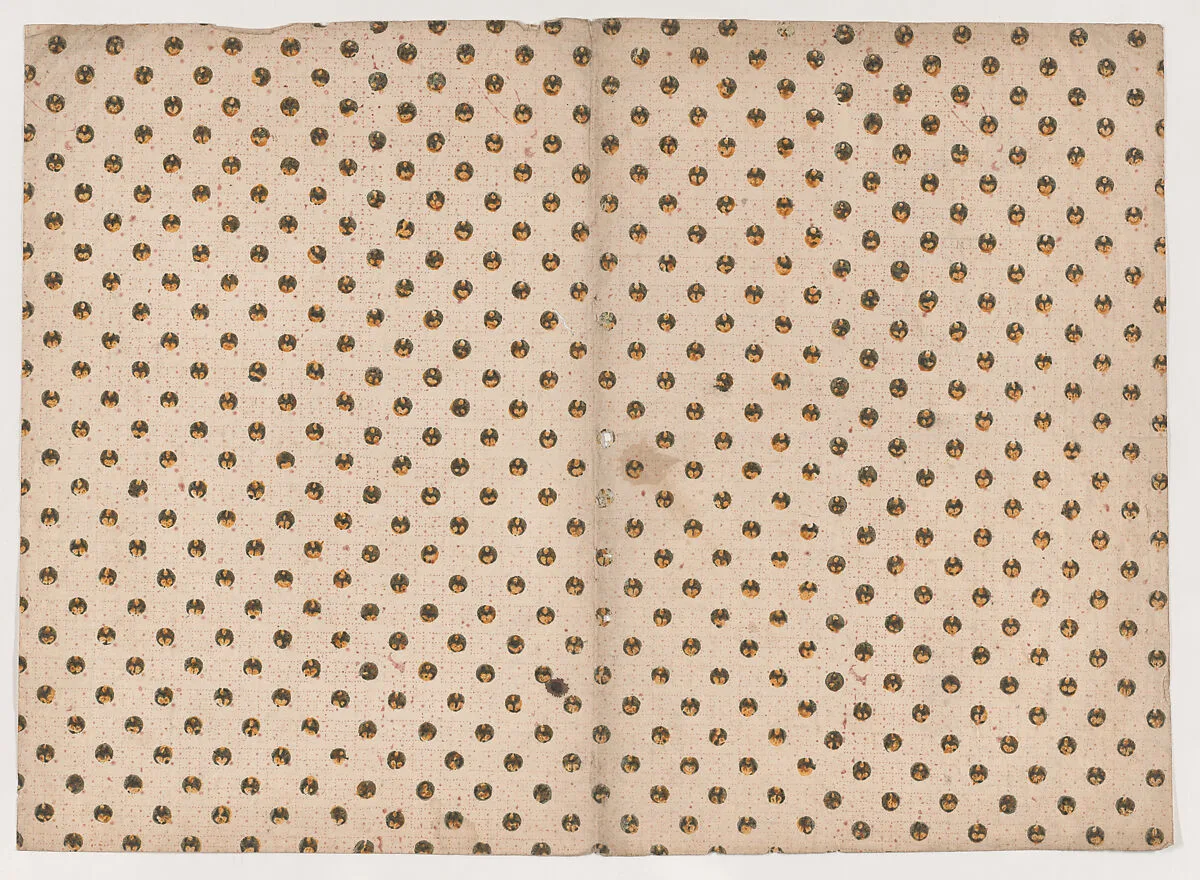 Book cover with overal circle and dot pattern — Anonymous