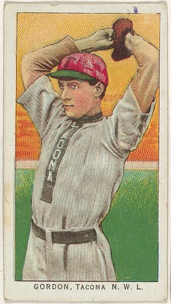 Gordon, Tacoma, Northwestern League, from the "Obak Baseball Players" set (T212), issued by the American Tobacco Company to promote Obak Mouthpiece Cigarettes — American Tobacco Company