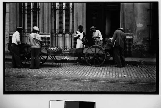 [Vendors and Carts on Street, Havana]