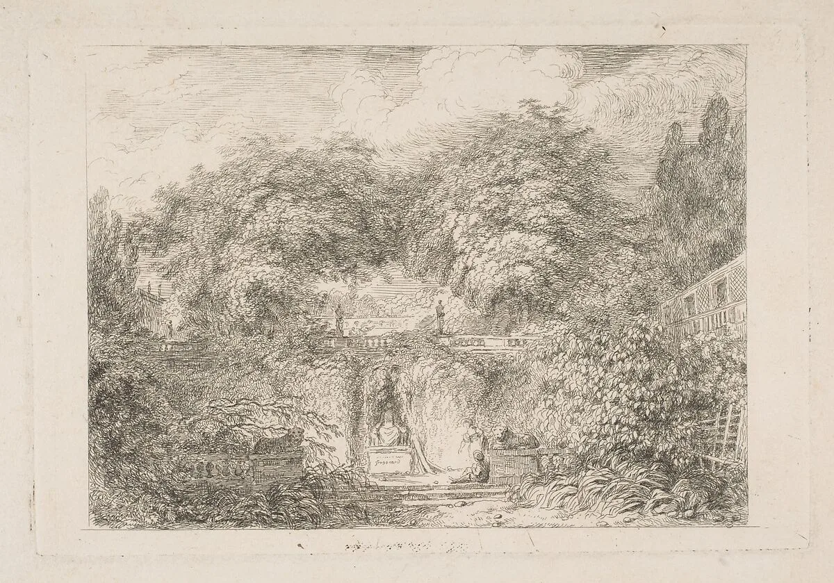 The Little Park — Jean Honoré Fragonard