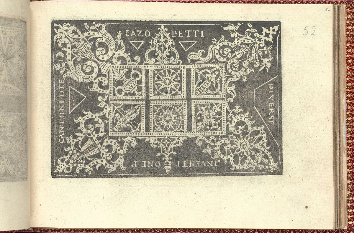 Corona delle Nobili et Virtuose Donne: Libro I-IV, page 52 (recto) — Cesare Vecellio