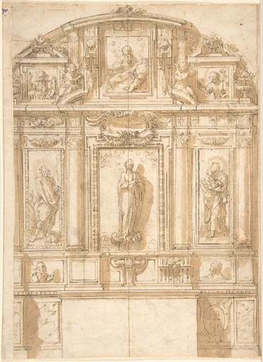 Design for an Altar with the Virgin of the Immaculate Conception in the Center