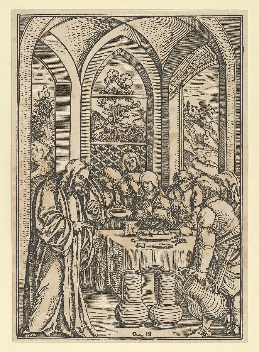 The Wedding at Cana, from The Life of Christ — Hans Schäufelein
