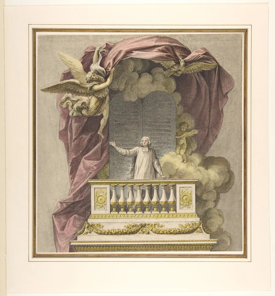 Design for a Pulpit — Augustin Pajou|Charles Maréchaux