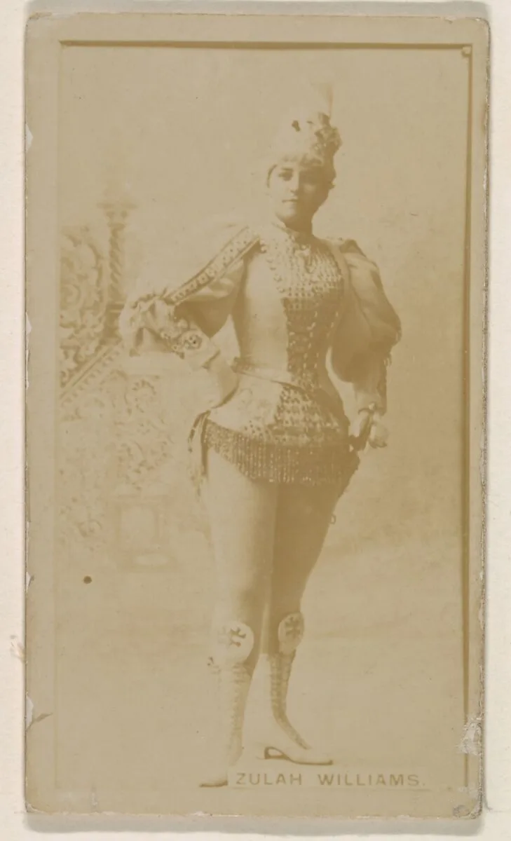 Zulah Williams, from the Actresses series (N245) issued by Kinney Brothers to promote Sweet Caporal Cigarettes — Kinney Brothers Tobacco Company