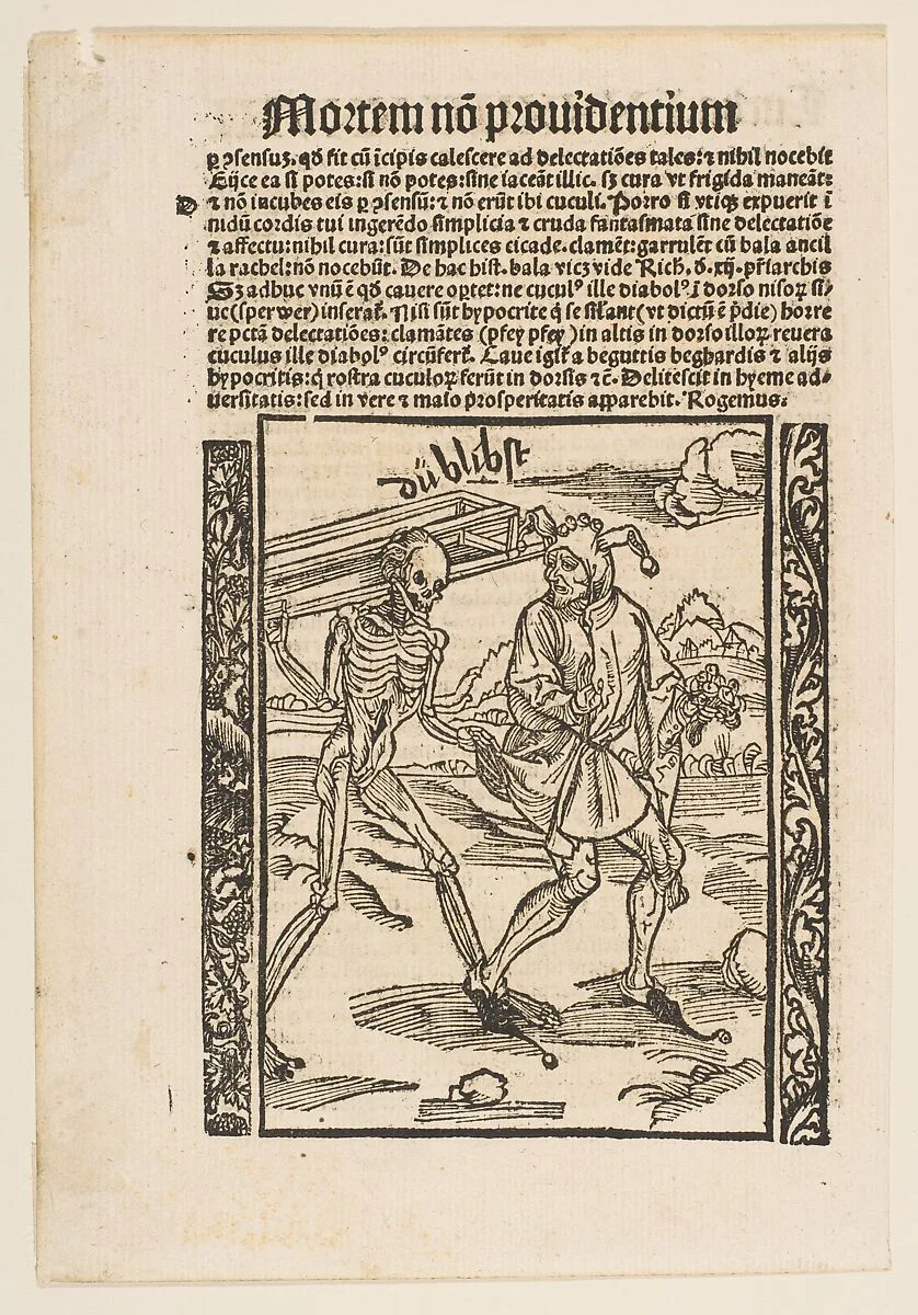 Illustration from Sebastian Brandt: Navis Stultifera, Strassburg 1497 — Albrecht Dürer