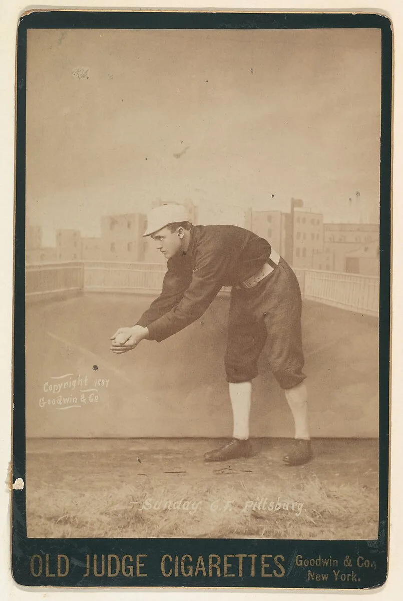 Sunday, Center Field, Pittsburgh, from the series Old Judge Cigarettes — Goodwin & Company