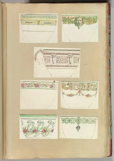 Seven Designs for Decorated Cups