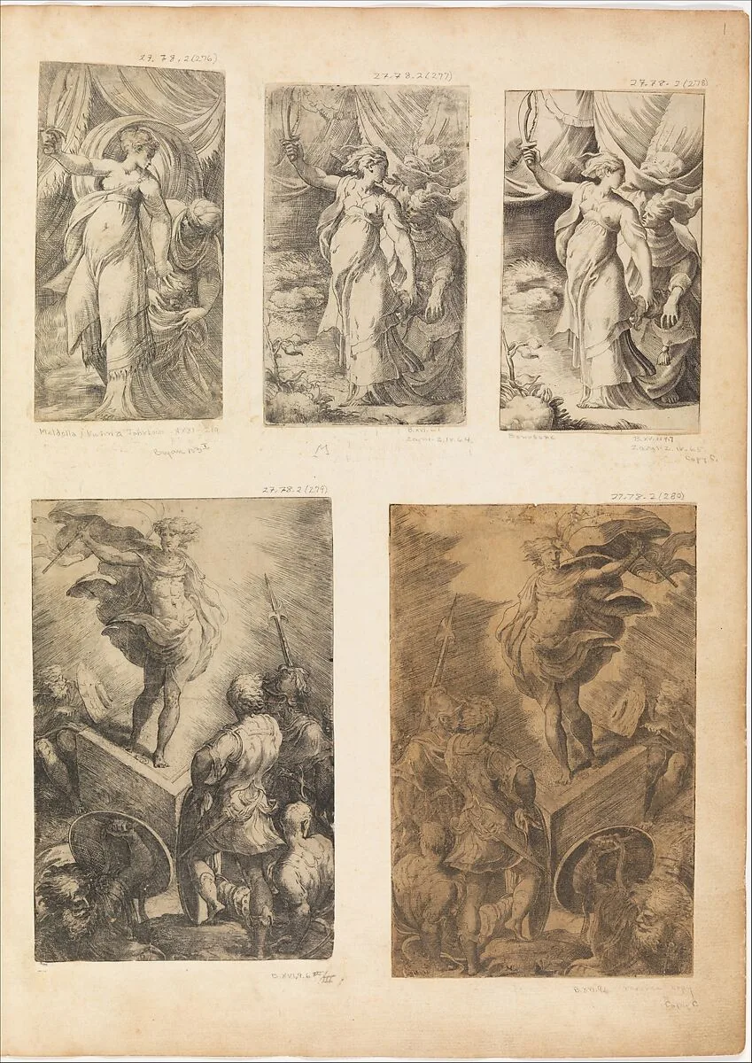Judith — Giulio Bonasone|Parmigianino (Girolamo Francesco Maria Mazzola)