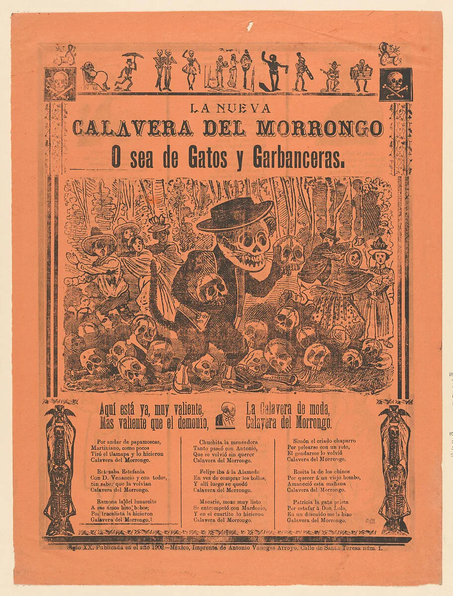 The new skeleton of the servant class or for tomcats and maids — Antonio Vanegas Arroyo|José Guadalupe Posada