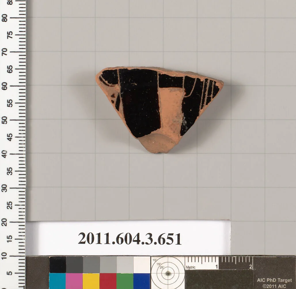 Terracotta fragment of a volute-krater (bowl for mixing wine and water) — Unknown