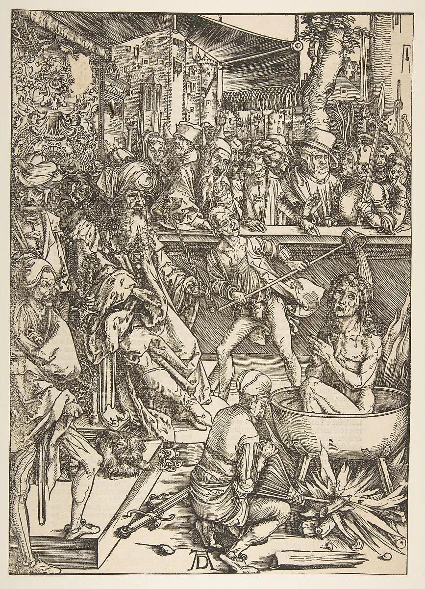 The Martyrdom of Saint John, from "The Apocalypse", Latin Edition — Albrecht Dürer