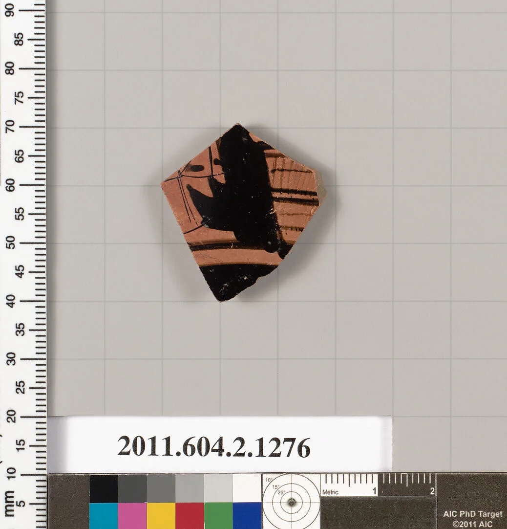Terracotta fragment of a skyphos (deep drinking cup) — Unknown