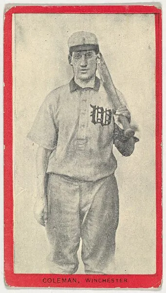 Coleman, Winchester, Blue Grass League, from the Baseball Players (Red Borders) series (T210) issued by Old Mill Cigarettes — Old Mill Cigarettes, Virginia