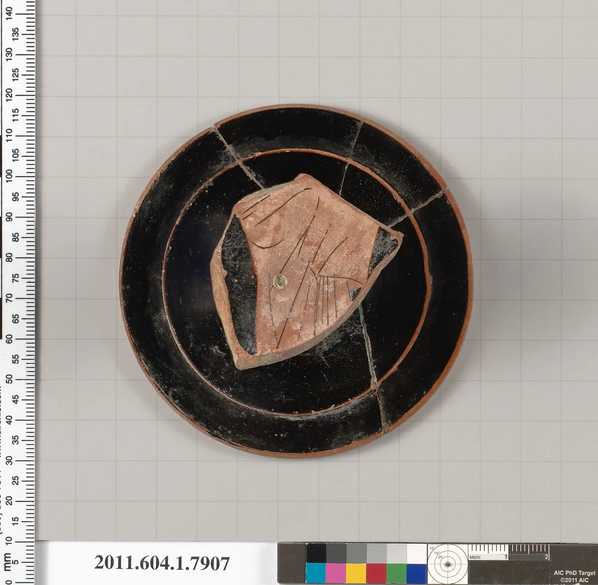 Terracotta fragment of a kylix (drinking cup) — Unknown