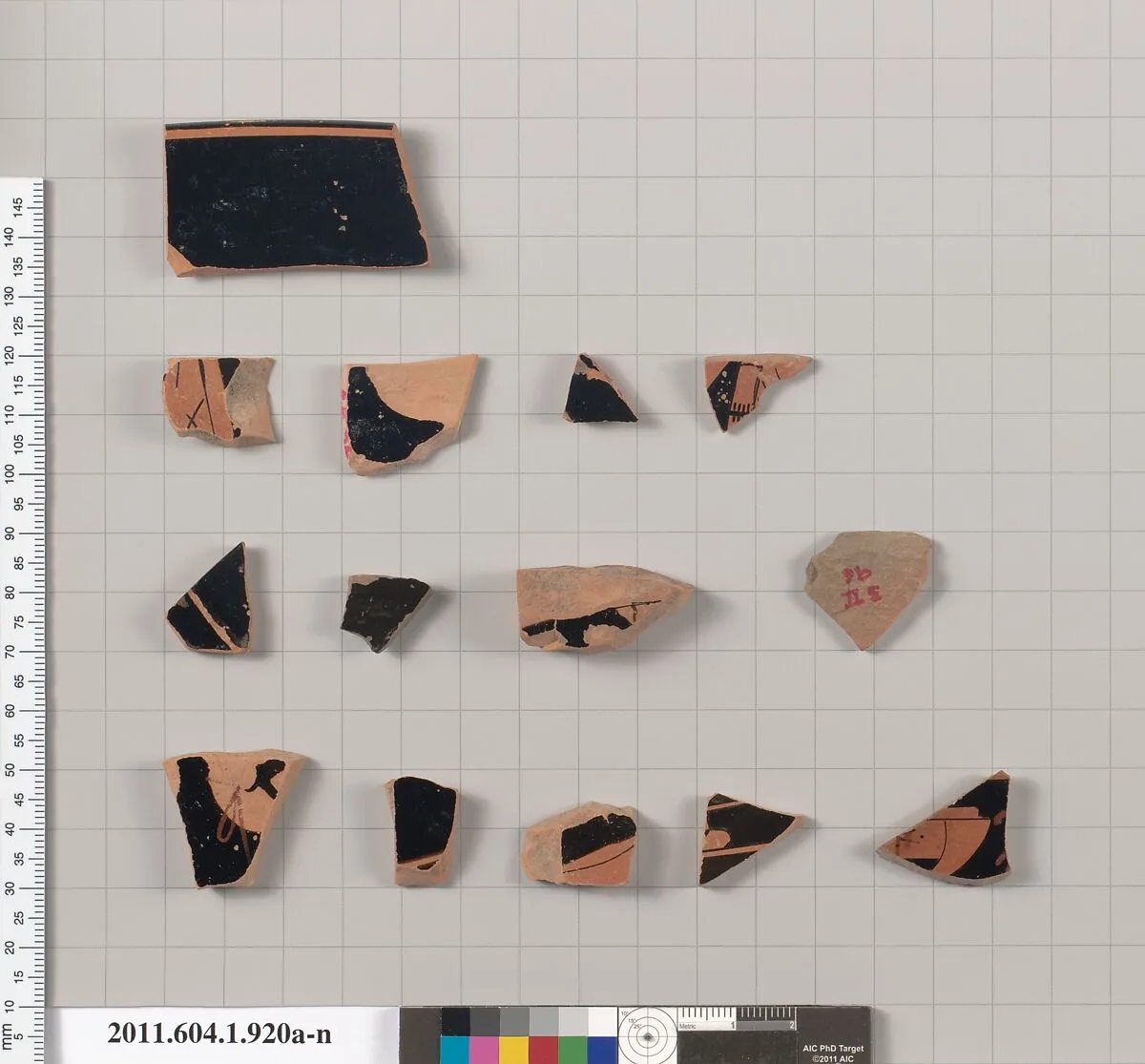 Terracotta fragments of kylikes (drinking cups) — Unknown