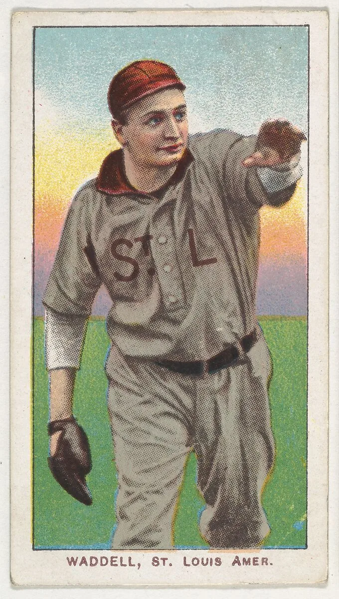 Waddell, St. Louis, American League, from the White Border series (T206) for the American Tobacco Company — American Tobacco Company