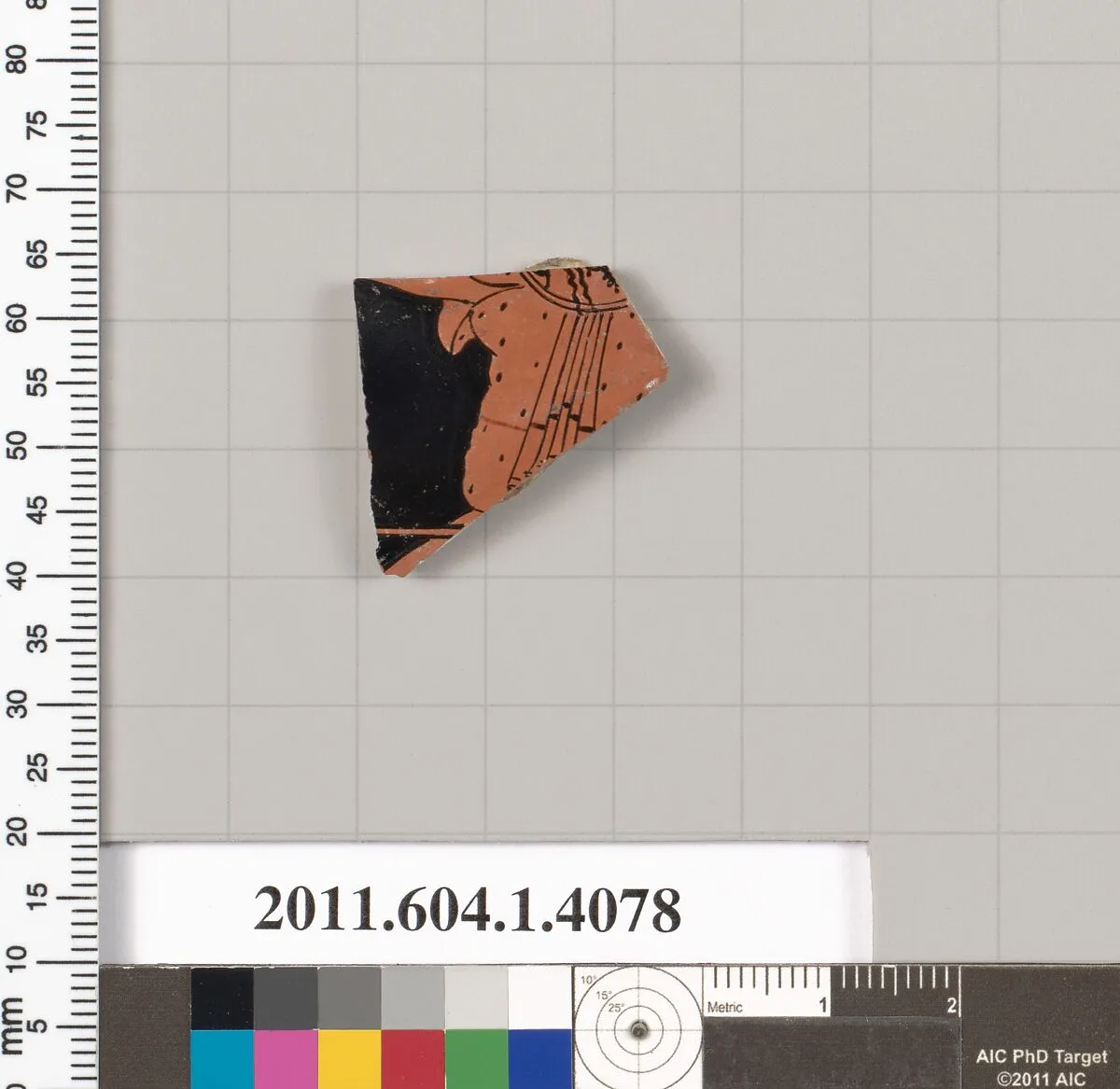 Terracotta fragment of a kylix (drinking cup) — Unknown