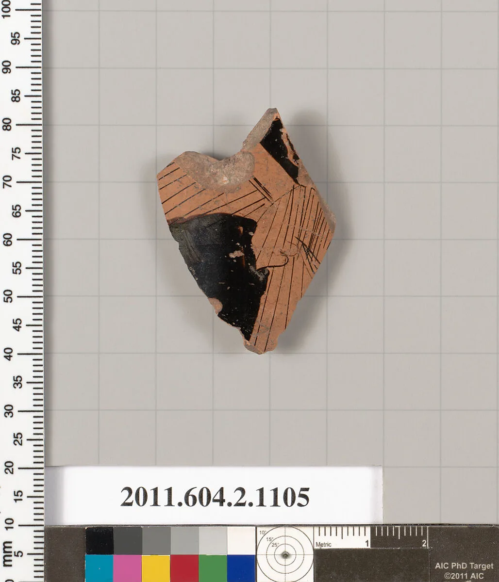 Terracotta fragment of a lekythos (oil flask) — Unknown