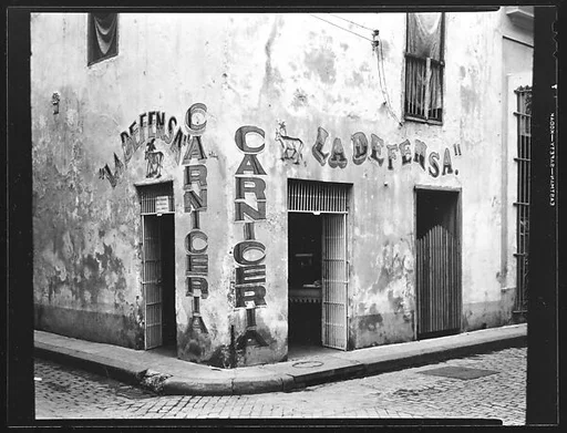 [Corner Butcher Shop "La Defensa Carniceria", Havana]