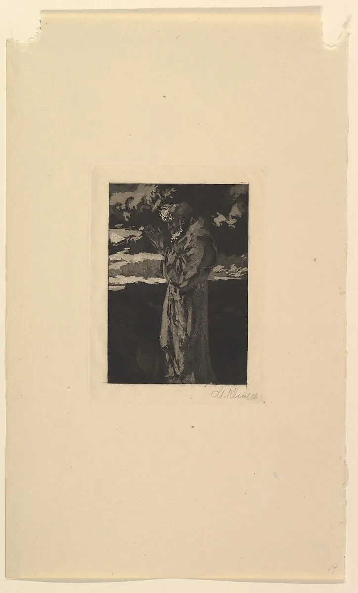 Old Man Praying (St. Anthony) — Max Klinger