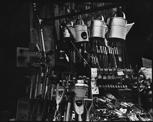 [Hardware and Seed Store Interior]