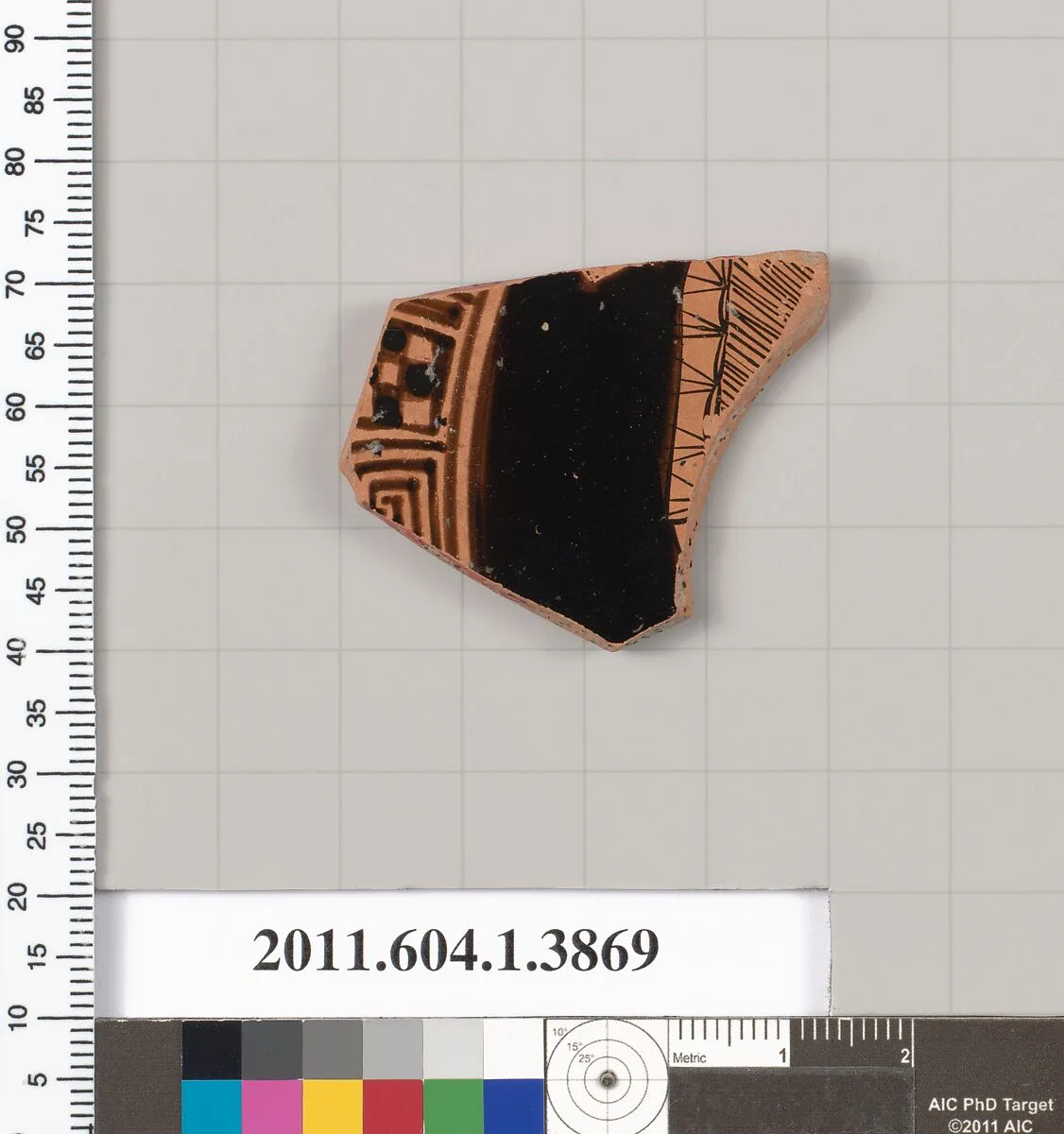 Terracotta fragment of a kylix (drinking cup) — Unknown