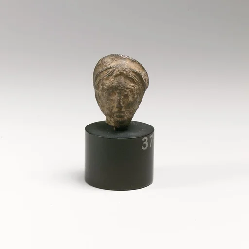 Bronze head of a goddess