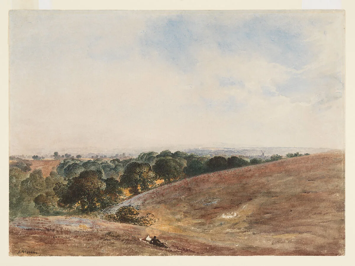 View on the South Downs — John Martin