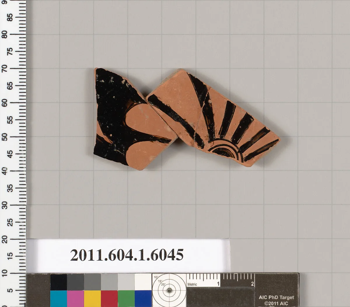 Terracotta fragment of a kylix (drinking cup) — Unknown
