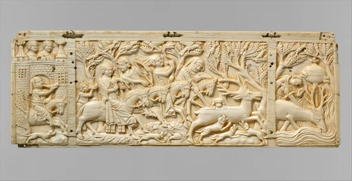Panel with Hunting Scenes